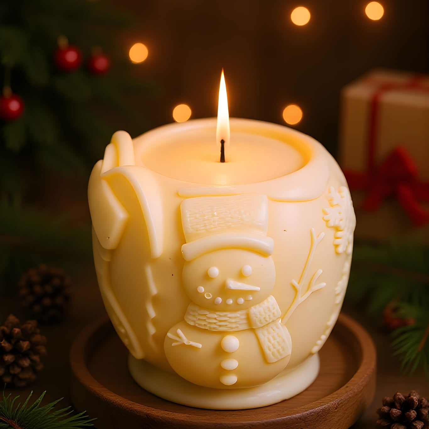 “Christmas Flame — A Glow of Memory”