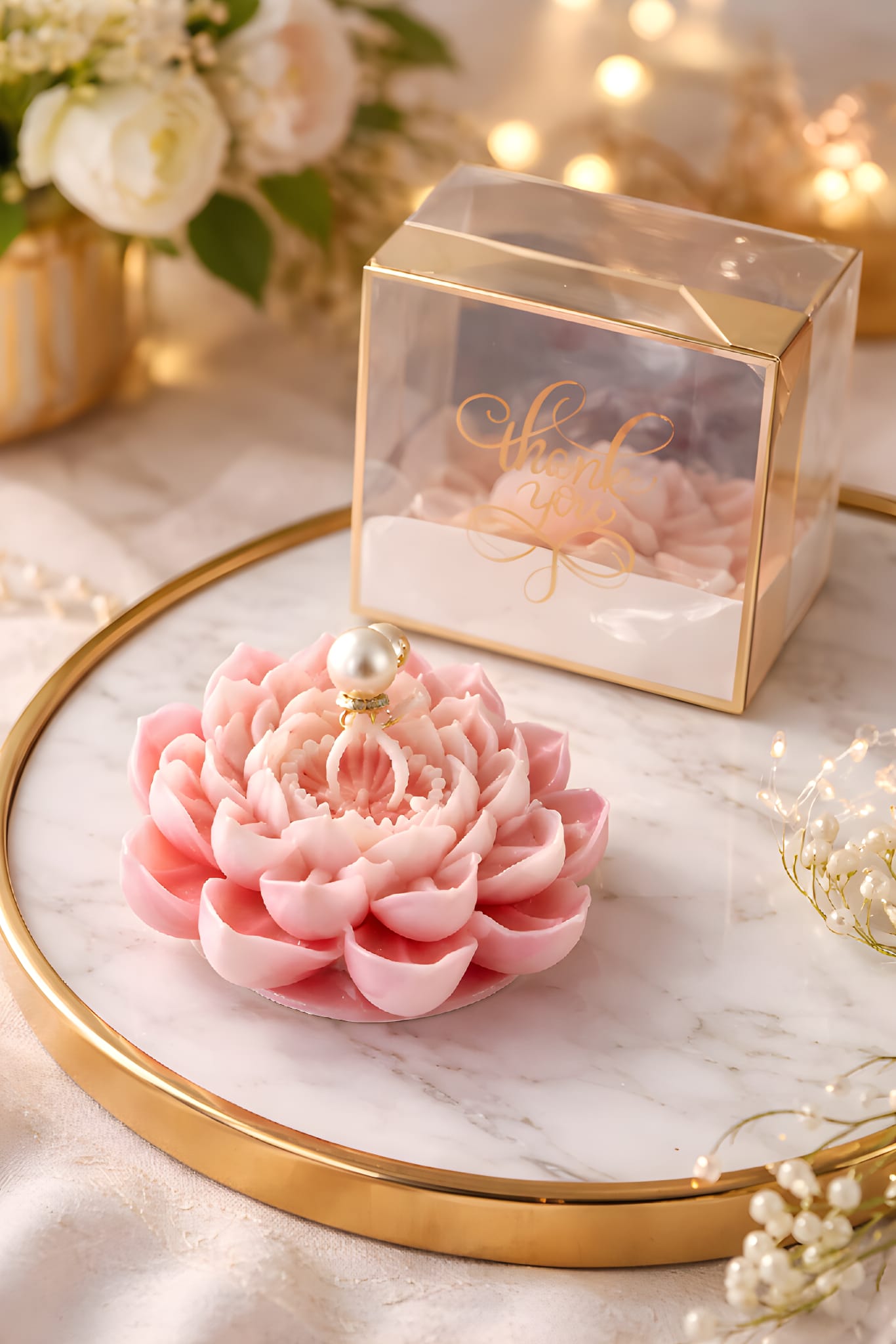 Lotus Flame Candle