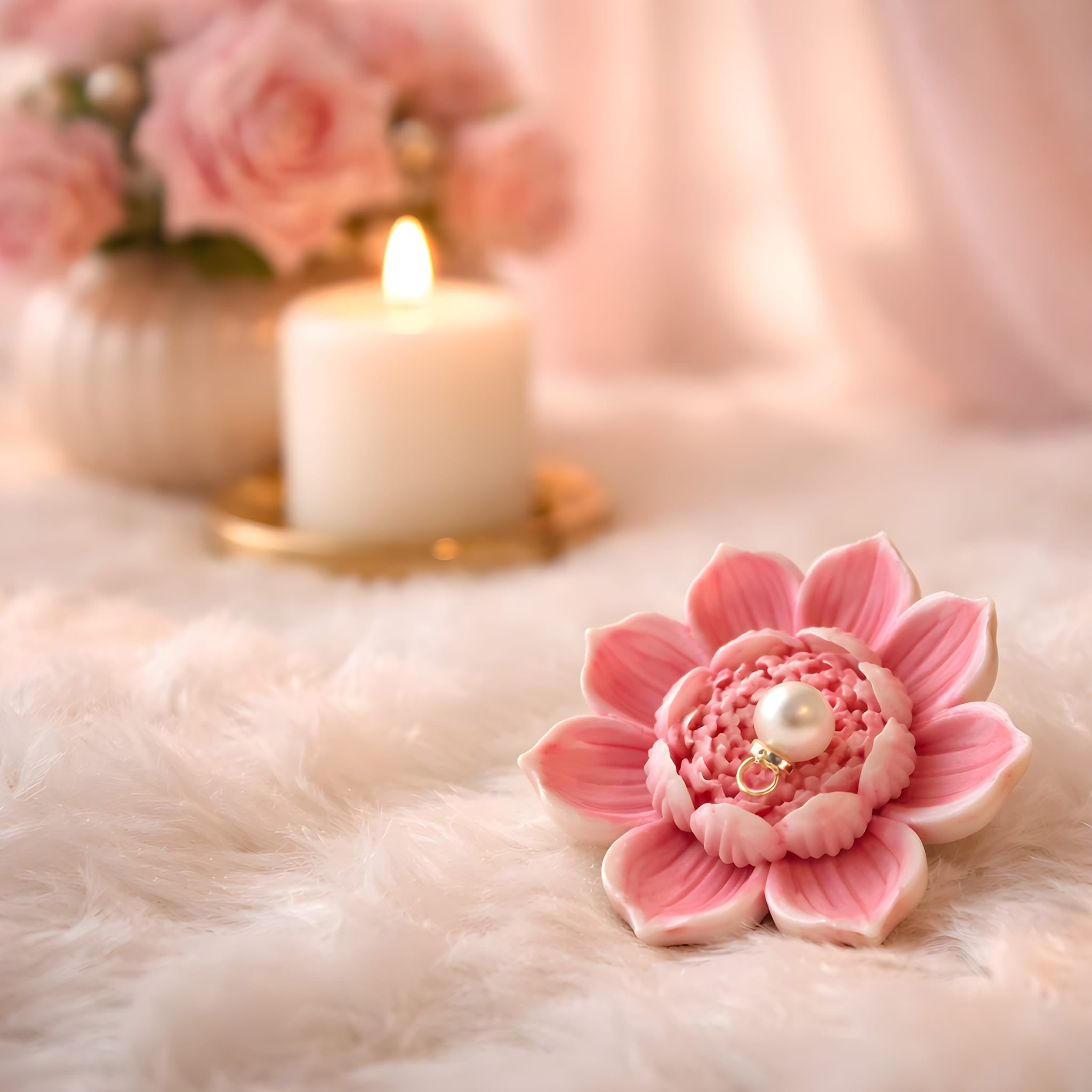 Lotus Light Candle
