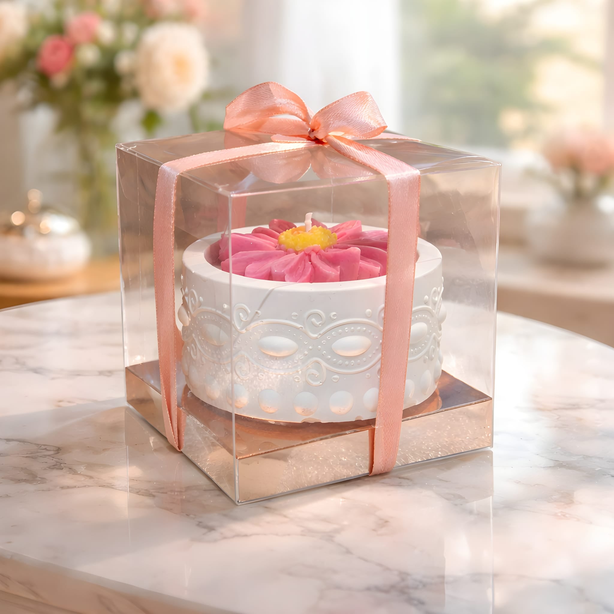 Blossom in Light Candle